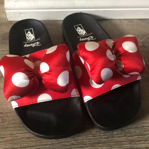 vans minnie mouse slides